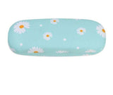 Etui à lunettes marguerite bleu