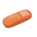 Etui à lunettes ovale moderne orange
