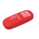 Etui à lunettes ovale moderne rouge
