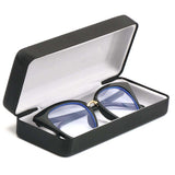 Etui pour lunettes noire ouvert