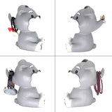 Porte lunettes chien gris