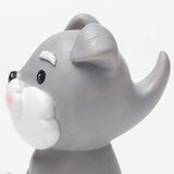Porte lunettes chien gris
