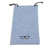 Pochette lunette bleu