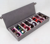 Rangement 8 lunettes gris