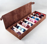 Rangement 8 lunettes marron