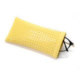 Etui lunettes femme design jaune