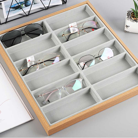 Présentoir lunettes bois