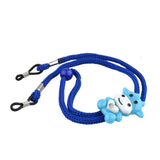 Cordon lunettes enfant bleu