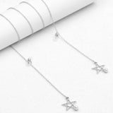 Chaîne lunettes étoiles Argent