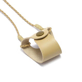 Etui lunettes tour du cou beige