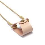 Etui lunettes tour du cou beige