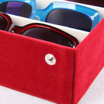 Rangement 8 lunettes rouge